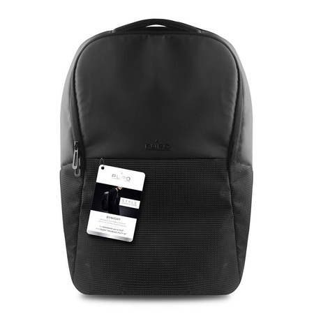 PURO Bynight - Sac à dos réfléchissant avec port USB externe pour MacBook Pro 15" / Notebook 15.6" (noir)