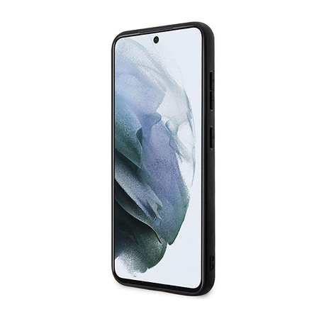BMW Leder strukturiert & gestreift - Tasche für Samsung Galaxy S23+ (schwarz)