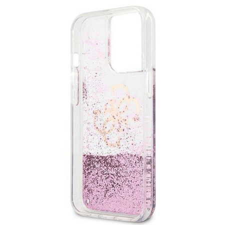 Guess Liquid Glitter 4G Big Logo - iPhone 13 Pro Case (pink)