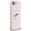 Karl Lagerfeld Silikon Karl & Choupette Heads MagSafe - Hülle für iPhone 16e (rosa)