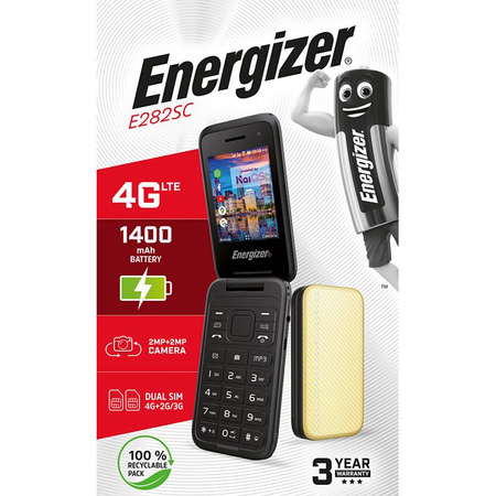 Energizer E282SC - Telefon 512MB RAM 4GB 2.8" 4G Dual Sim EU (Gold)