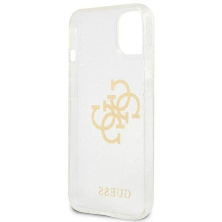 Guess Glitter 4G Big Logo - Case for iPhone 13 mini (Transparent)