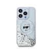 Karl Lagerfeld Liquid Glitter Choupette Head MagSafe - Etui iPhone 13 Pro Max (przezroczysty)