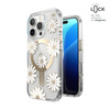 Speck Presidio Lux ClickLock & MagSafe - iPhone 16 Pro Hülle (Sunshine Daisies / Transparent / Gold)