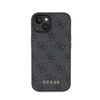 Guess 4G Metal Gold Logo - pouzdro pro iPhone 15 (šedé)