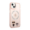Karl Lagerfeld Karl&Choupette Aluminium MagSafe - Hülle für iPhone 14 Plus (Pink)