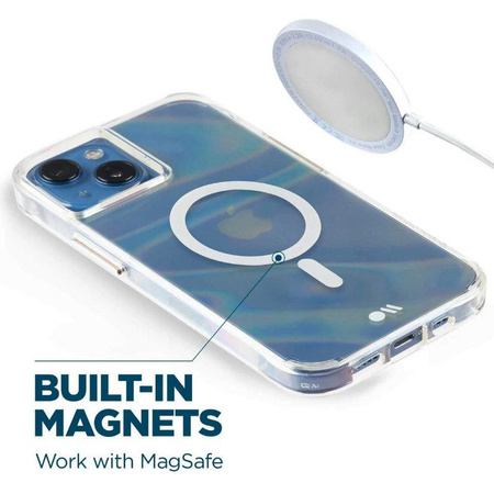 Case-Mate Seifenblase MagSafe - iPhone 14 Tasche (schillernd)