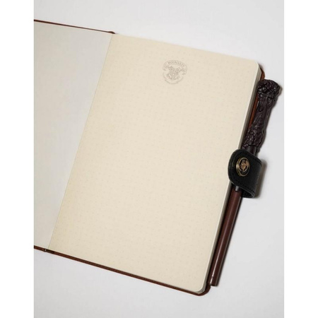 Harry Potter - Bloc-notes / carnet de notes A5 avec stylo en forme de baguette magique