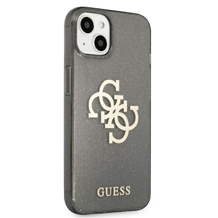 Guess Glitter 4G Big Logo - iPhone 13 Tasche (schwarz)