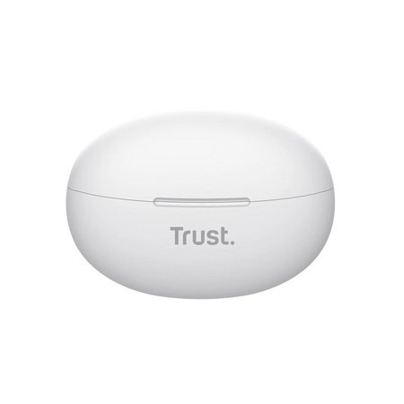 Trust Yavi - Bezdrátová sluchátka do uší Bluetooth TWS s nabíjecím pouzdrem a ENC (bílá)