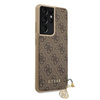 Guess 4G Charms Collection - Samsung Galaxy S21 Ultra tok (barna)
