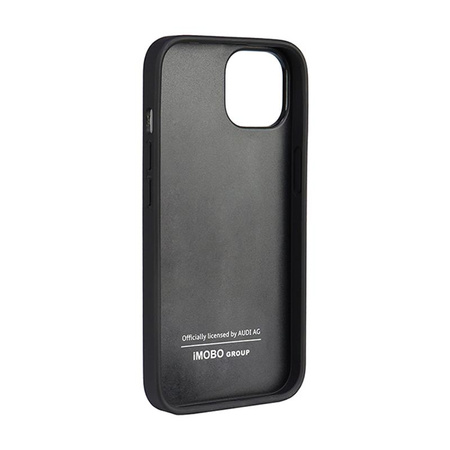 Audi Echtes Leder - iPhone 14 Tasche (Schwarz)