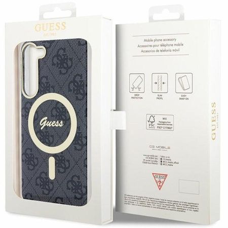 Guess 4G MagSafe - Case for Samsung Galaxy S23 (Black)