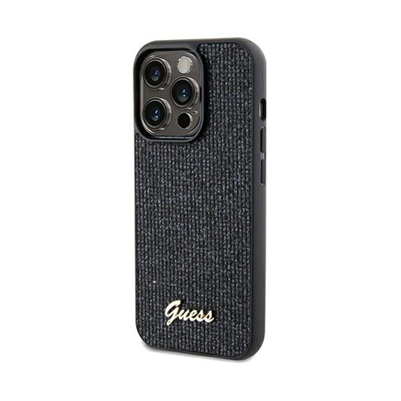 Guess Disco Metal Script - iPhone 13 Pro Max Tasche (schwarz)