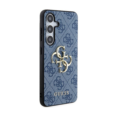 Guess 4G Großes Metall-Logo - Samsung Galaxy S24+ Tasche (blau)