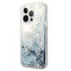 Guess Peony Liquid Glitter - iPhone 13 Pro tok (kék)