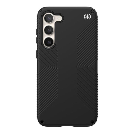 Speck Presidio2 Grip - Étui antidérapant pour Samsung Galaxy S23+ (Noir/Noir/Blanc)