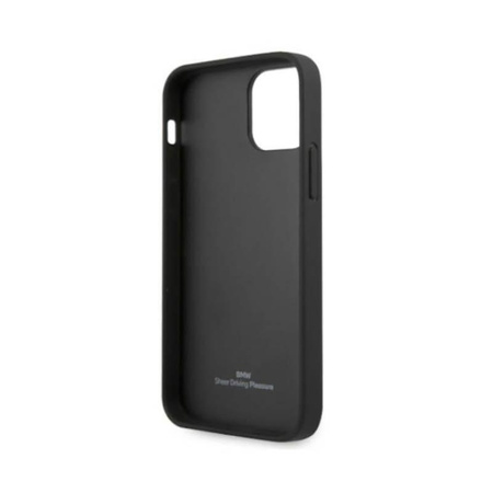 BMW Leder Perforiert - Tasche für iPhone 12 / iPhone 12 Pro (schwarz)