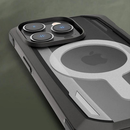 X-Doria Raptic Secure MagSafe - Étui biodégradable pour iPhone 14 Pro (Testé en chute de 4m) (Noir)