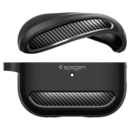 Spigen Rugged Armor - Pouzdro pro Apple AirPods Pro 1 / 2 (černé)