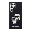 Karl Lagerfeld NFT Saffiano Karl & Choupette - Samsung Galaxy S23 Ultra Tasche (schwarz)