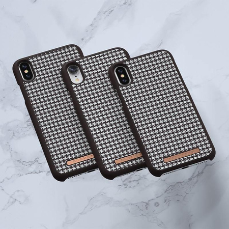 Nordic Elements Saeson Idun - Material Case for iPhone XR (Dark Brown Pattern 2)