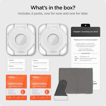 Spigen GLAS.TR EZ FIT 2-Pack - Tvrzené sklo pro Samsung Galaxy Watch 6 40 mm (2 ks)