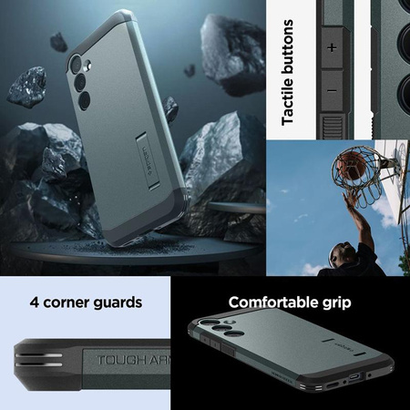 Spigen Tough Armor - Gehäuse für Samsung Galaxy A35 5G (Abyss Grün)