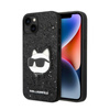 Karl Lagerfeld NFT Glitter Choupette Patch - pouzdro pro iPhone 14 Plus (černé)