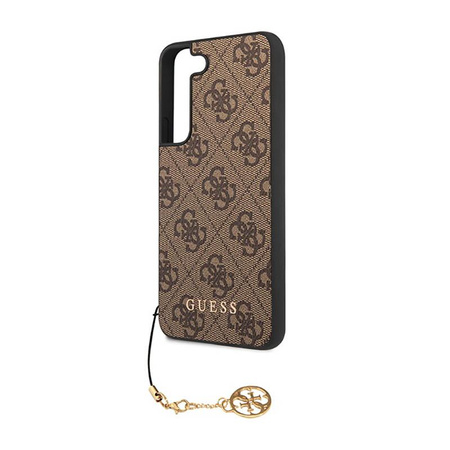 Kolekce Guess 4G Charms - pouzdro pro Samsung Galaxy S23+ (hnědé)