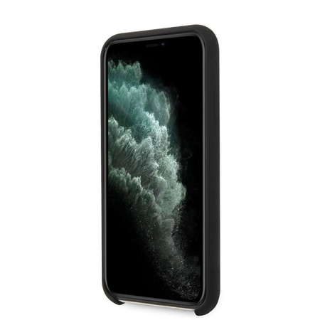 Guess Silicone Vintage - Coque iPhone 11 Pro (noir)