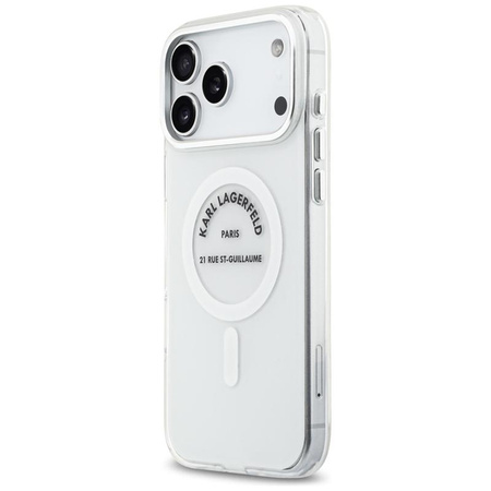 ETUI DO IPHONE 17 PRO MAX do MAGSAFE KARL LAGERFELD ORYGINALNE BEZBARWNE
