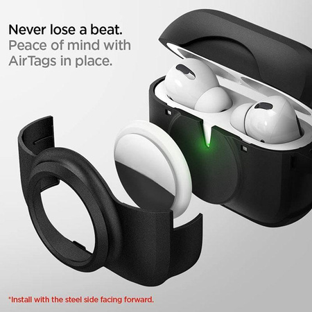 Spigen Tag Armor Duo - Tasche für Apple Airpods Pro 1 / 2 / AirTag (Schwarz)