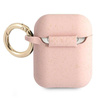 Guess Silicone Glitter Case Est - Étui Airpods (rose)