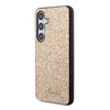 Guess Glitter Flakes Metal Logo Case - Case for Samsung Galaxy S24 (gold)
