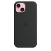 Apple Silicone Case - Silicone Case with MagSafe for iPhone 15 (black)