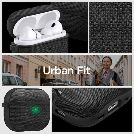 Spigen Urban Fit - pouzdro pro Apple Airpods Pro 1 / 2 (černé)