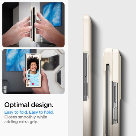 Spigen Thin Fit Pen - pouzdro pro Samsung Galaxy Z Fold 5 (Pearled Ivory)