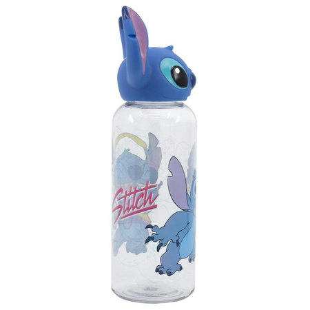 Disney Stitch - 560 ml-es palack 3D-s kupakkal a Flowers kollekcióból