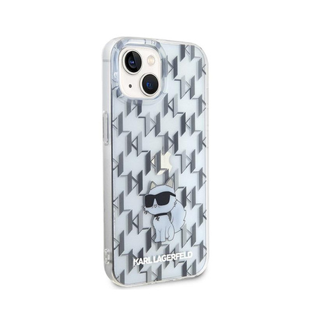 Karl Lagerfeld Monogram Choupette - iPhone 15 tok (átlátszó)