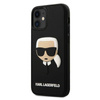 Karl Lagerfeld 3D Rubber Karl`s Head - iPhone 12 mini Case (black)