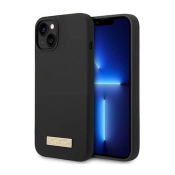 Guess Silikonové pouzdro MagSafe s logem - iPhone 14 (černé)