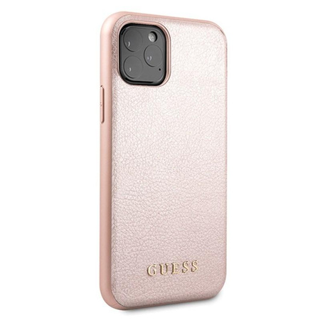 Guess Iridescent - Coque iPhone 11 Pro (Or Rose)
