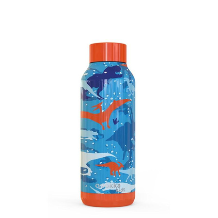 Quokka Solid Kids - Butelka termiczna ze stali nierdzewnej 510 ml (Dinosaur)