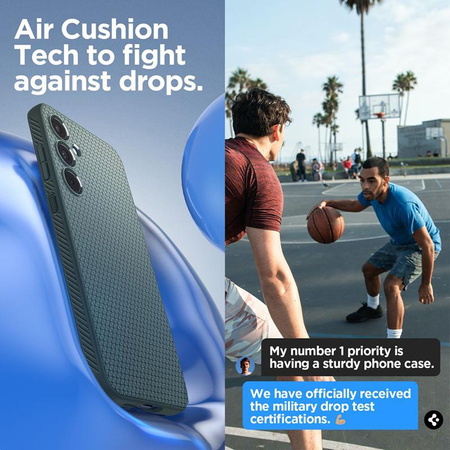 Spigen Liquid Air - Schutzhülle für Samsung Galaxy A55 5G (Abyss Grün)