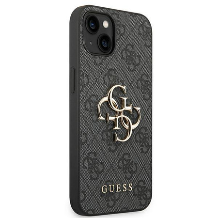 Guess 4G Big Metal Logo - pouzdro pro iPhone 14 (šedé)