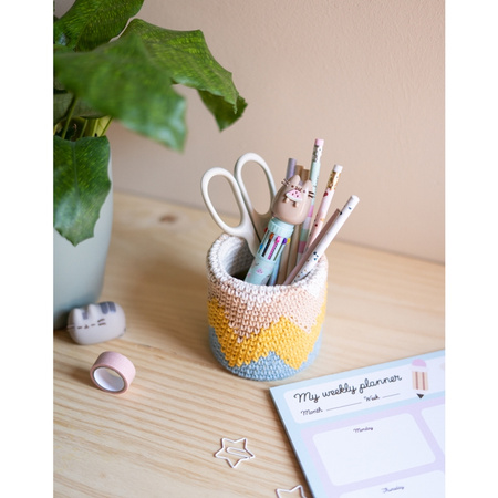 Pusheen - 10-color automatic ballpoint pen with a 3D figure from the Foodie collection