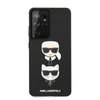 Karl Lagerfeld Saffiano Karl & Choupette Heads - Étui pour Samsung Galaxy S21 Ultra (noir)