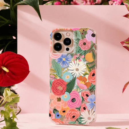 Rifle Paper Clear MagSafe - iPhone 14 Pro Case (Garden Party Blush)
