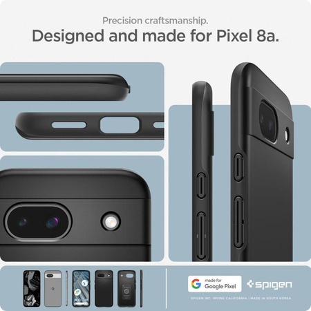 Spigen Thin Fit - Étui pour Google Pixel 8A (Noir)